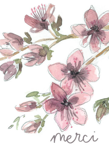 carte 5 x 7 Roseline 1
